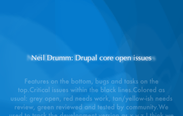 Screenshot of OS X Drupal screensaver